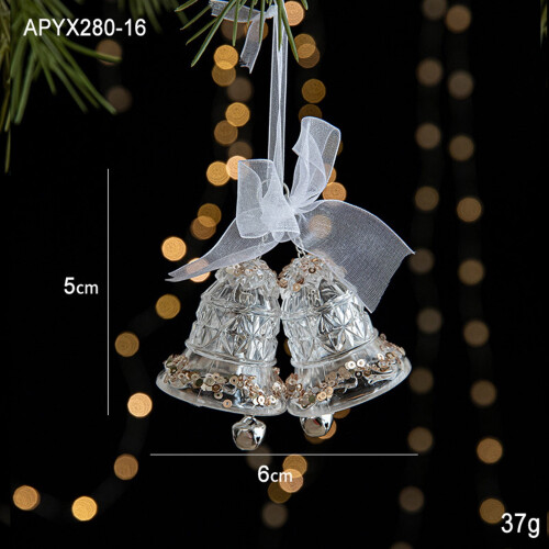 Pingente de Natal 3D em Acrílico com Rena e Floco de Neve (1 peça) 2