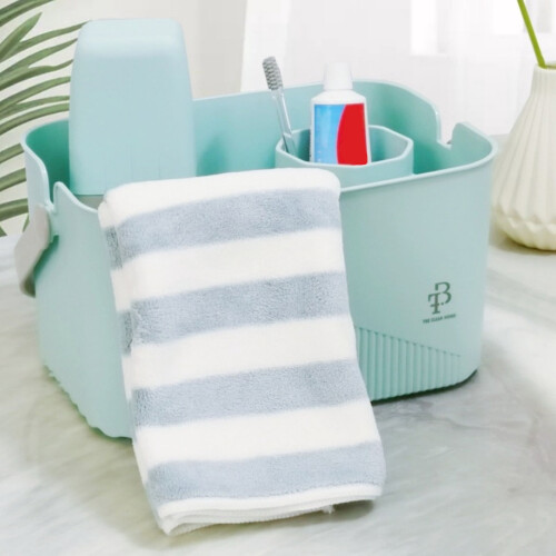 Panier de rangement de douche avec poignées renforcées (1 pièce) 2