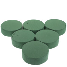 Round Foam Circles for Florists Green 6 pcs
