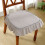 Coussin de chaise en lin à volants style princesse (1 pièce) 1