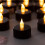 LED Tea Lights Battery Operated Black 12 Pack 1