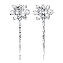 Biorán Gruaige Seanré Airgid Rhinestone Cóimhiotal 1 phíosa