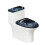 Ensemble de housse de toilette en polyester doux et universel Butterfly & Moon 1