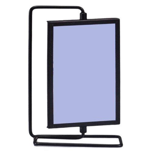 Transparenter Acryl-Schildhalter 6,1" x 9,06" mit Goldrand