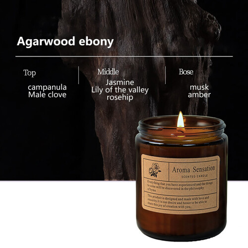 Aromatherapy Candle for Relaxation - Soy Wax, LED