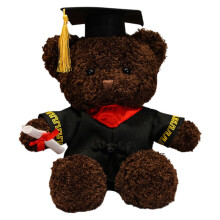 Graduation Bear Plush Toy 14 inch with Gown Cap Diploma