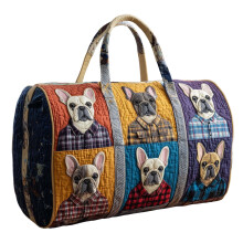 Wochenendtasche, gesteppt, Baumwolle, groß, 45,7 x 22,9 x 22,9 cm