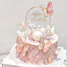 Butterfly Cake Toppers Non-Edible 11 pcs