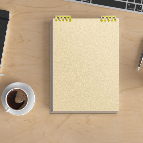 A5 Yellow Journaling Notebook Blank 60 Pages