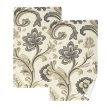 Paisley Floral Cotton Hand Towels Set 2 pcs