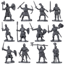 Mini Action Figures Grey Plastic 200 pcs
