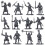 Mini Action Figures Grey Plastic 200 pcs 1