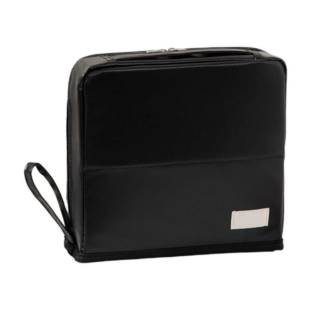 Portable makeup bag with mirror and brush storage 1 piece