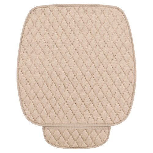 Cotton Linen Car Seat Cushion Protector 51x50cm 1