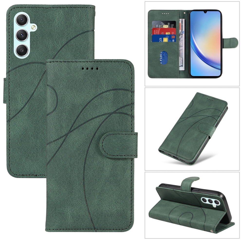 Samsung Galaxy A34 5G Wallet Case Pu Leather Flip Folio 9023022290557