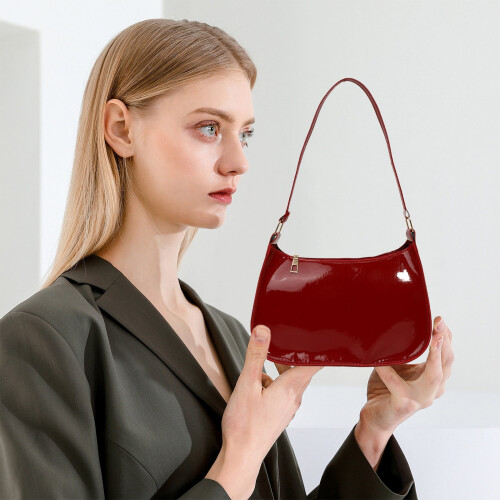 Bolsa de ombro feminina WZXPWT com alça ajustável.