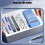 A4 Plastic Envelopes with Snap Closure 10 Pcs 6