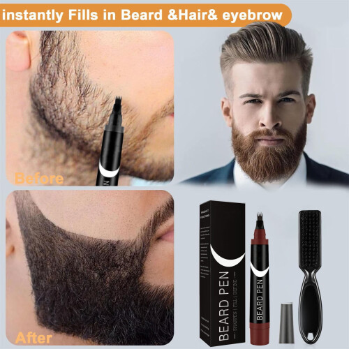 Beard Pencil Filler Waterproof 3 pcs 2.5 ml 1