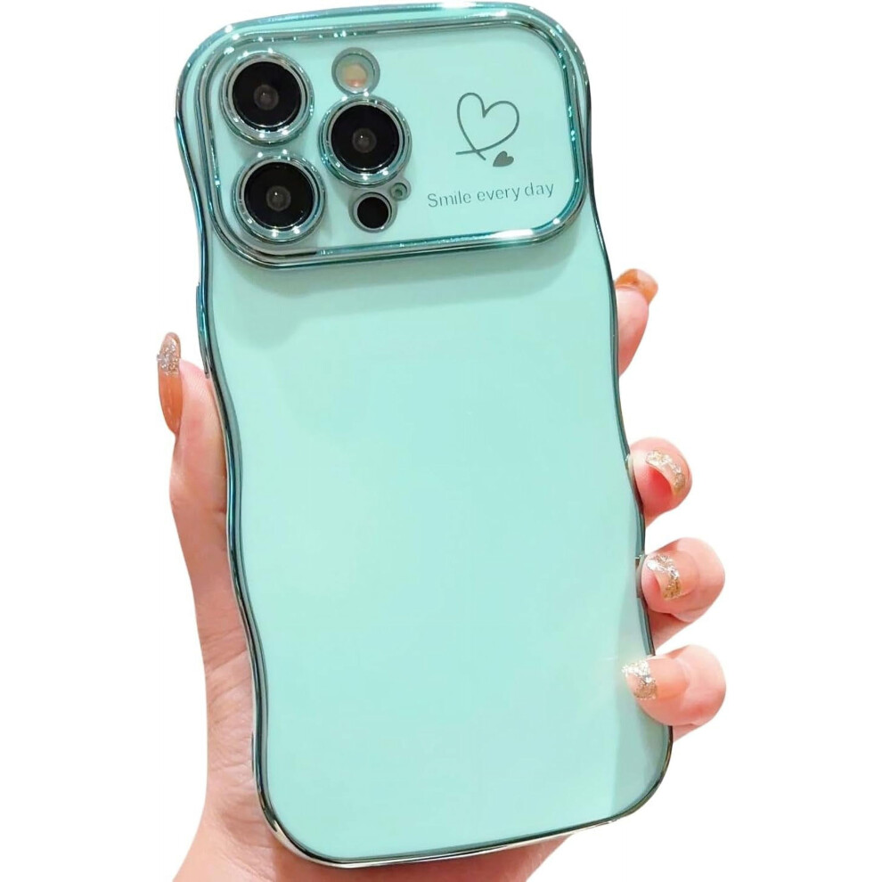 Iphone 15 Pro Max Case Mint Love Heart Design 1 Piece Green 959110480380