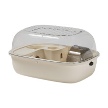 Hamster Cage Open-Top Enclosure for Small Animals Beige