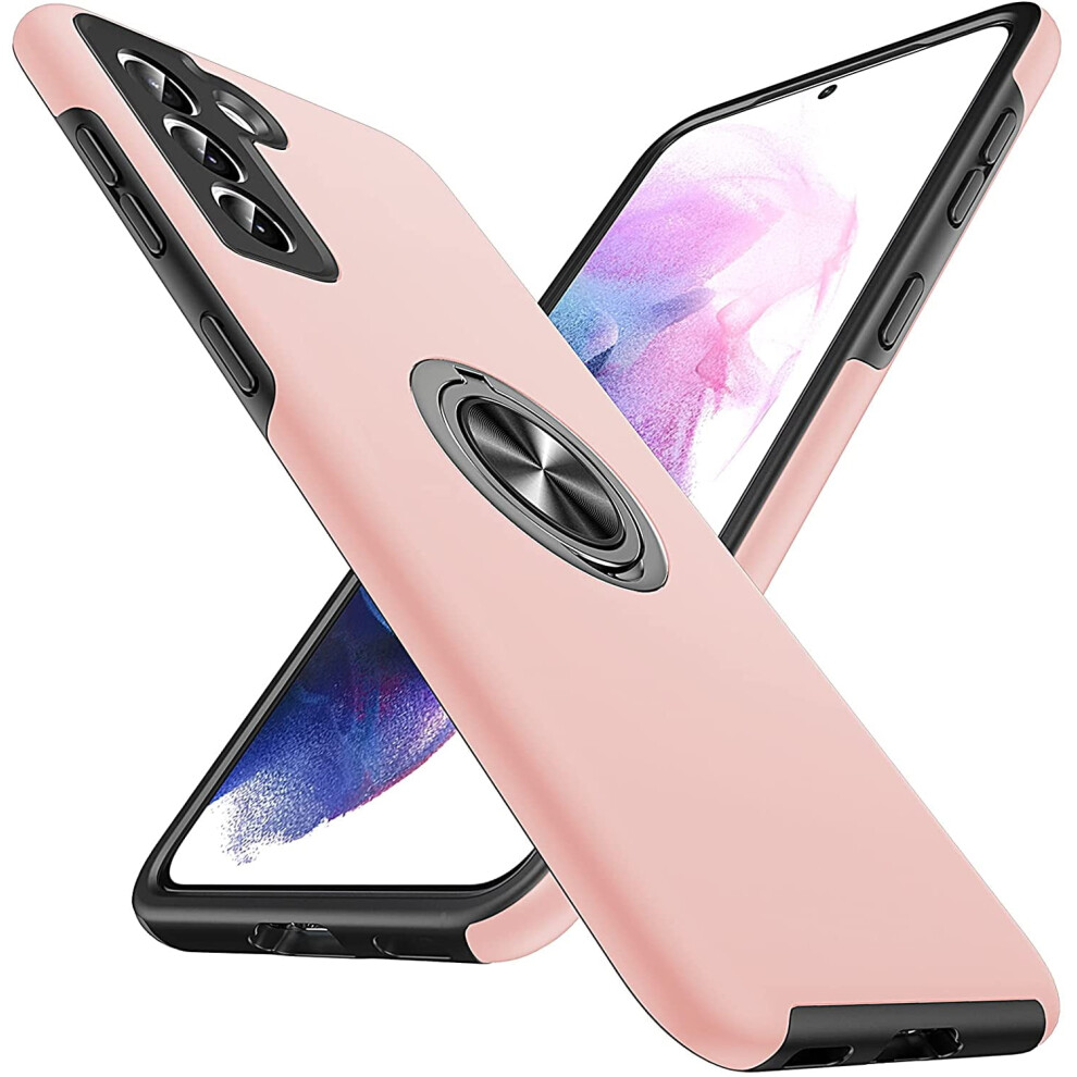 Galaxy S21+ Plus Case 5G 360 Ring 15Ft Shockproof Pink 9023022240002
