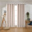 Double-Layer Sheer and Blackout Curtains with Lace Star 6