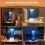 Lampe LED cylindrique en ABS, effet tornade 8