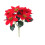 Artificial Poinsettia Stem Silk Petals Plastic Leaves1 1