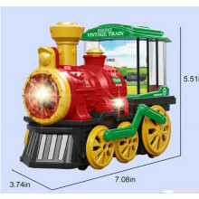 Toddler Toy Train Set Bump N Go Steam Engine with Lights