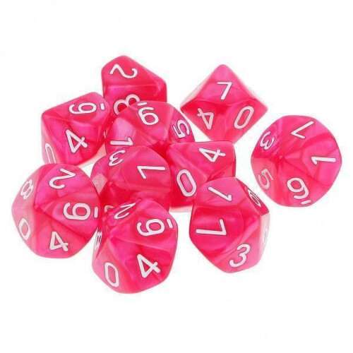 10-Sided Polyhedral Dice for Dungeons & Dragons 2 pcs