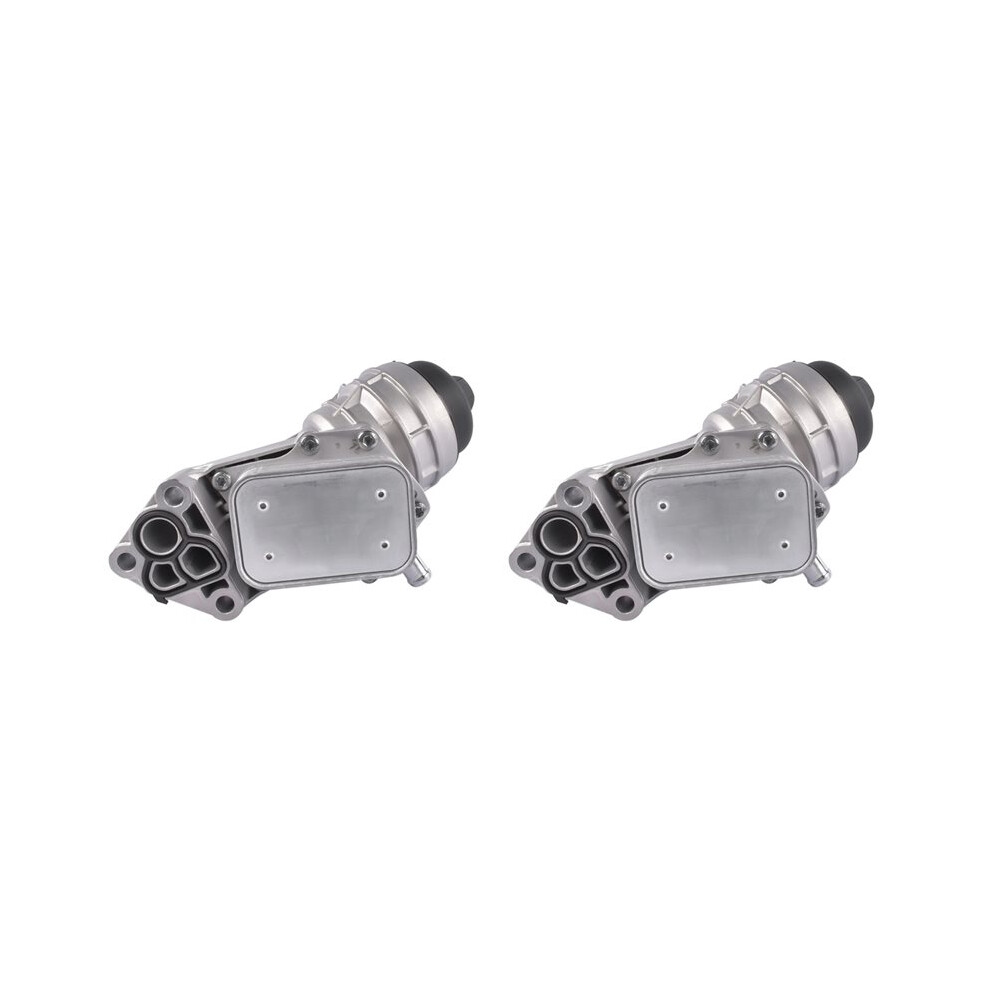 2X Alumunim Engine Oil Filter Cooler A2701800500 For - A220 Cla250 Gla250 Gla35 A2701800610 2701800810 6031515950584
