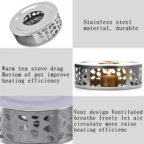 Tea Warmer Stainless Steel with Holder 3X 1
