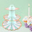 Cake Stand Disposable Paper Lace Edge 3-Tier 1