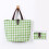 Τσάντα tote από καρό ύφασμα 17,9x12,6x4,7 ίντσες 1