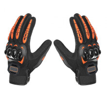 Motorcycle Gloves Touch Screen XXL Orange