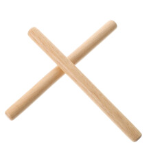 2Pcs Rhythm Stick for Kid Drums in Light Brown 7.9X0.6X0.6in