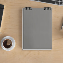 Journaling Notebook A5 Grid 60 Pages Gray