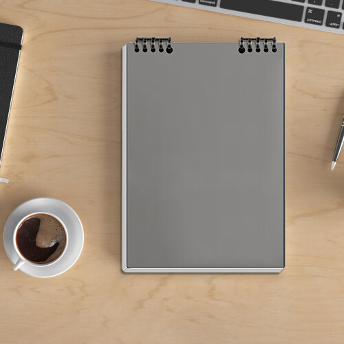 Journaling Notebook A5 Grid 60 Pages Gray