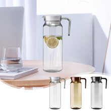 Pichet octogonal en acrylique gris, 1 litre (37,2 oz), sans BPA