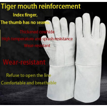 Cowhide Welding Gloves Anti-Scalding Wear-Resistant Soft