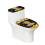 WC-Deckelbezüge-Set mit Sonnenblumenmuster, 2er-Pack, Polyester 1