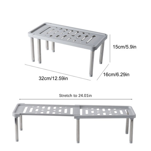 Huayishang locker shelf expandable countertop storage rack 1