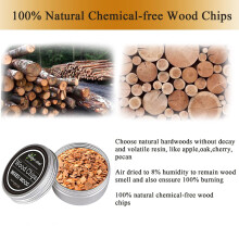 Copeaux de bois pour barbecue - 8 saveurs naturelles, noix et plus encore