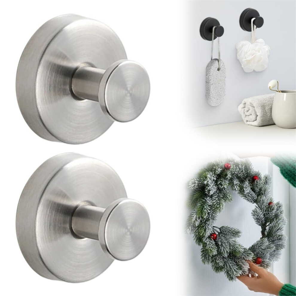 Suction Cup Hooks For Shower Glass No Drill Towel Wreath 902370202155
