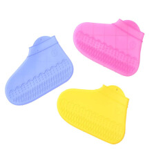 Surchaussures antidérapantes en silicone transparentes (3 paires)