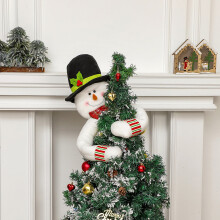 Snowman Tree Topper Brushed Cloth 15.7 in