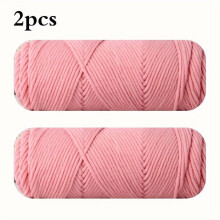 Melkkatoengaren 100 g/bol 8-draads 2-pack voor handbreien