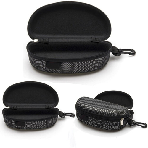 Portable Sunglasses Hard Case with Zipper 1 Piece 2