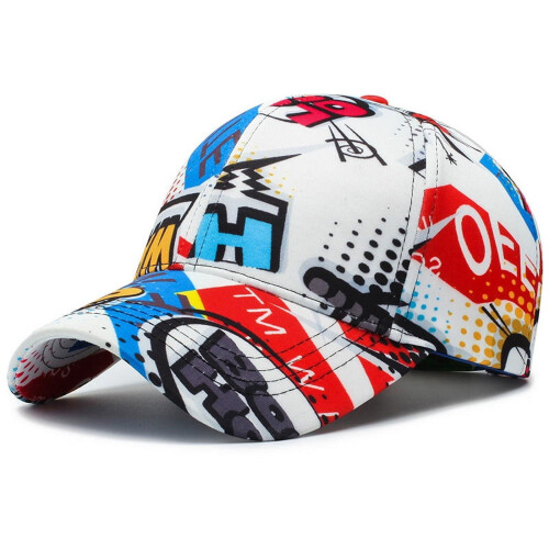 Graffiti Basebollkeps Unisex Justerbar Solhatt