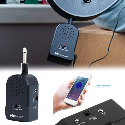 Mini Electric Guitar Amp Bluetooth 10W Portable Rechargeable 1